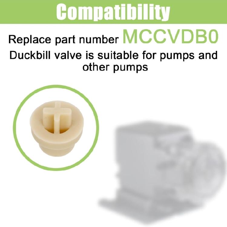 5 Pieces Strong Plastic Check Valves Duckbills 11mm Strong Valves Leak Proof Check Gate Suitable for Smooth Fluid Flows