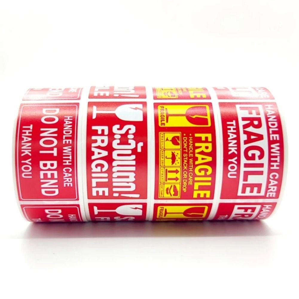 250Pcs/Roll Care for Goods Fragile Warning Label Stickers Fragile Roll Sticker  Fast Drop Shipping