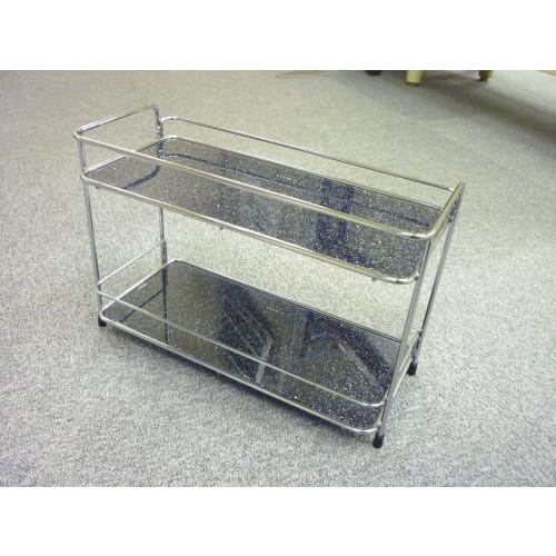 Asvel Forma Wire Rack 2, a Two-tier Kitchen Rack for Neat Storage, Silver, and Seasoning Storage, Model A2121