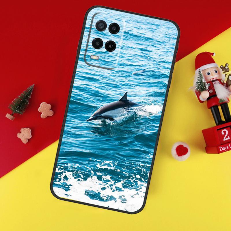 Dolphin Case For Oppo A78 A98 A18 A38 A58 A5 A6 Pro A54 A74 A94 A17 A57 A80 A60 A40 A96 A76 A16 A15