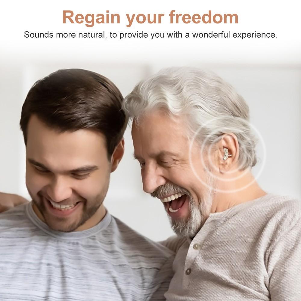 Digital Invisible Hearing Aid Professional Mini Size In-Ear Hearing Amplifier Audiphone Rechargeable Sound Enhancer