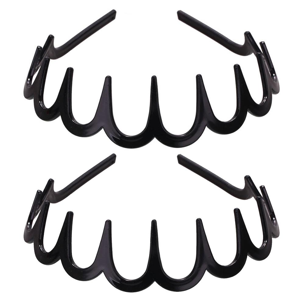 Toothed Comb Hair Hoop Non-Slip High Cranium Head Bands Wavy Teeth Hair Hoop Accessory for Women Daily Use Yoga Spa Parties