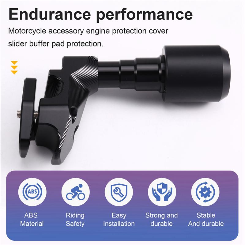Motorcycle Engine Protection Cover Frame Sliders Crash Pad Motorcycle Accessories чёрный