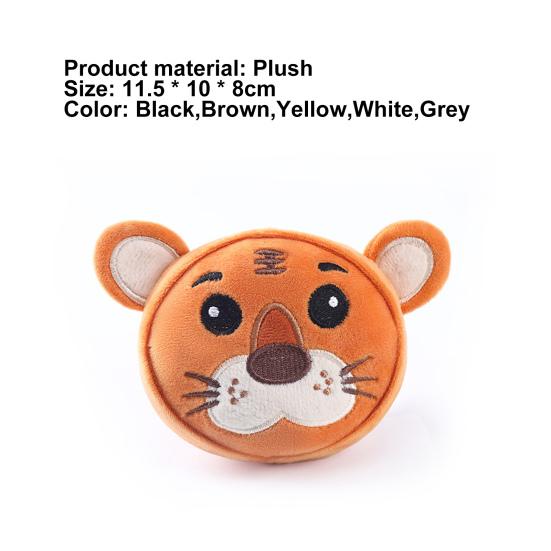 Dog Chew Toy Bite Resistant Relieve Boredom Emotion Comfort Built-in Sounder Animal Plush Toy