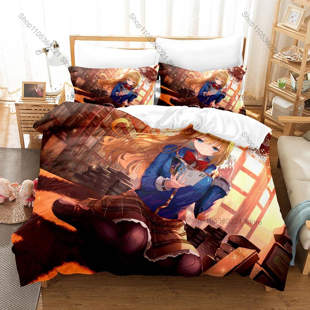 All Seraph Squad Character Print Heaven Burns Red Game Duvet Cover + 2 Pillowcases Twin Full Queen King Gamer Bedding Set