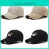 Dn Embroidery Letter Duckbill Baseball Hat Adjustable Sun Protection Breathable