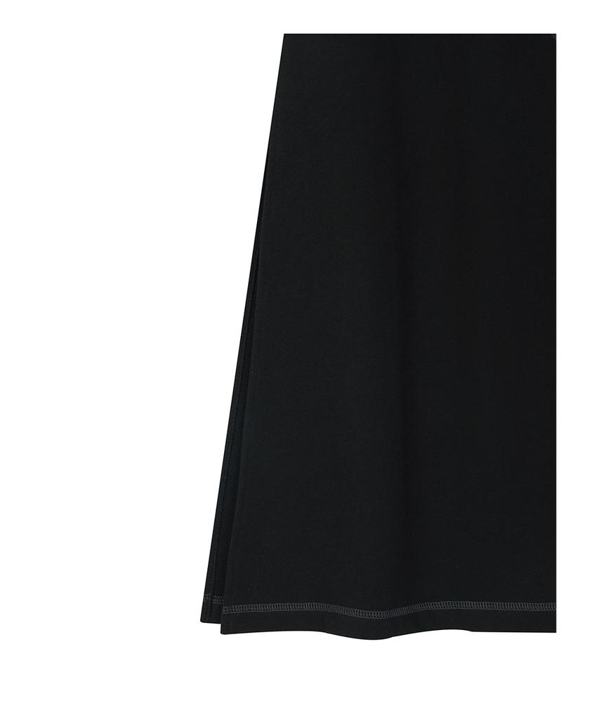 Lotaib Flux Panel Skirt - Black