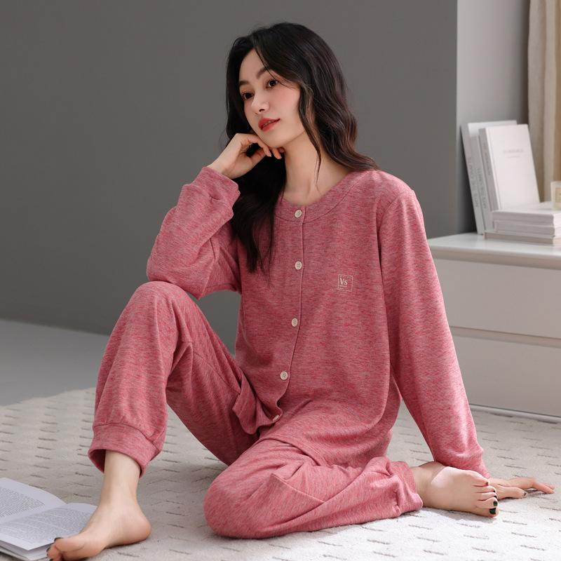 German Velvet Pajamas Women'S Autumn And Winter Thickened Warm Long-Sleeved Winter Large-Size Casual Thin Velvet Winter Loungewear Set