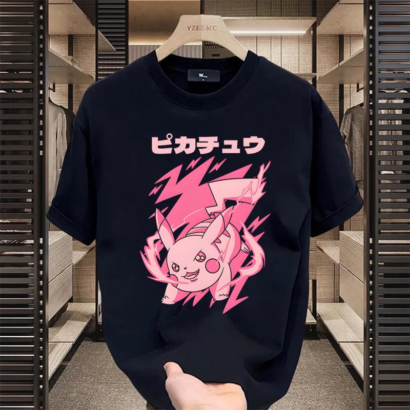 

2026Anime Keda Duck Surprise Funny Pok é mon Elf Short sleeved Tshirt for Men and Women 4XL