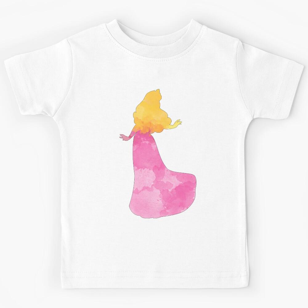 Pink princess watercolor Kids T-Shirt 160