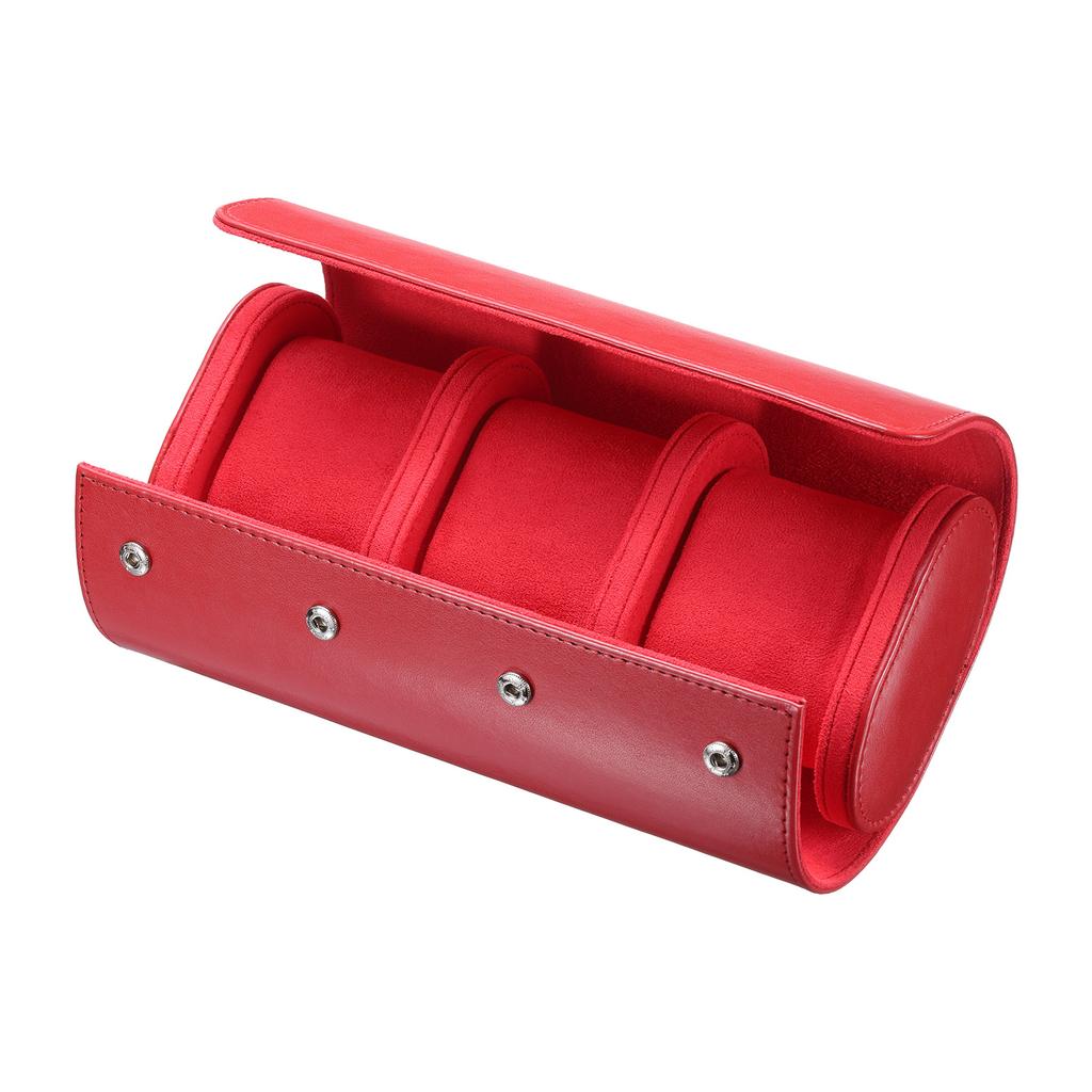 1/2/3 Slot Leather Watch Travel Case Single Watch Roll Storage Box Organizer for Men Women Watch Holding Storaging Displaying