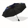 1pc Heart Eye Automatic Open/Close Umbrella, Portable Folding Umbrella for Travel, Themed Events, It is suitable as a gift for various festivals, Outd