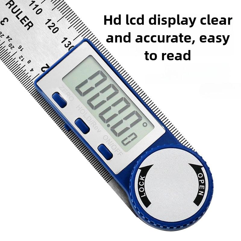 New Digital Angle Finder Protractor Multi-purpose Ruler Protractor Woodworking Construction Angle Ruler Portable Gauging Tools