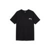 Stussy Falls Tee Classic Poster Print Short Sleeve American Vintage T-Shirt Unisex Tops Black 1904475-BLACK