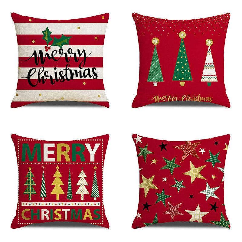 45cm Christmas Four Piece Pillowcase Set  Christmas Decoration Home Decoration 2024 Christmas Decoration