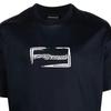 Emporio Armani SS23 Buchstabenlogo Print Rundhals Kurzarm T-Shirt Herren Oberteile Marineblau 6L1TD4-1JSAZ-920