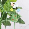 T02C!Iron Garden Stakes Decor Cartoon Watering Design Metal Yard Art Indoor Outdoor Lawn Pathway Patio Ornament
