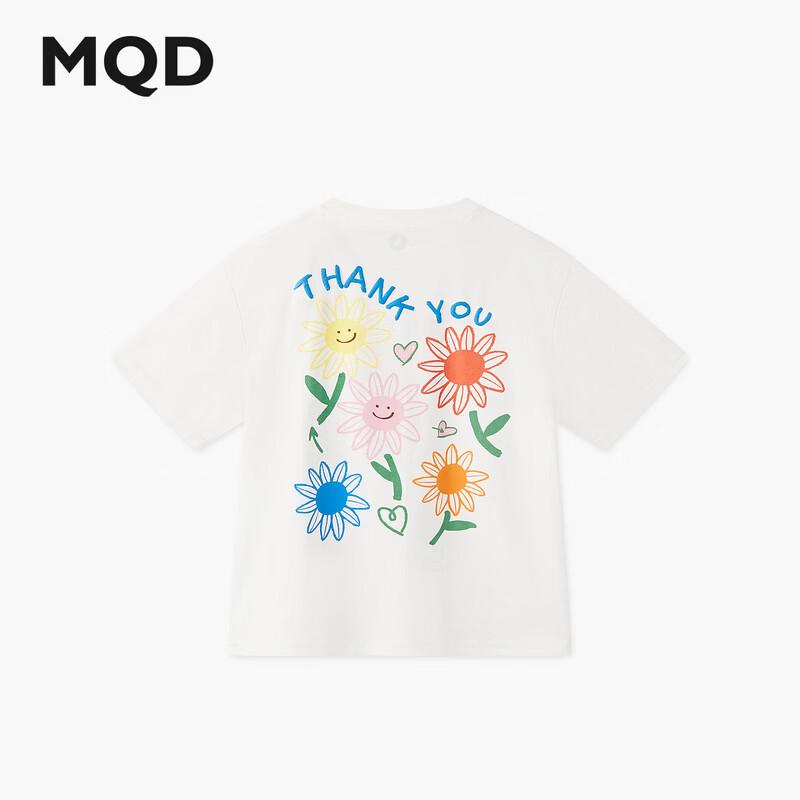 MQD Girls' Cooling Cartoon Floral Short Sleeve T-Shirt