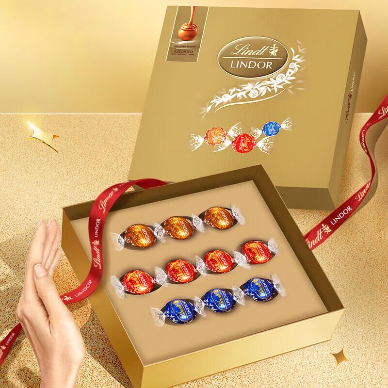 Lindt Lindor Assorted Chocolate Truffles 10-Piece Gift Box