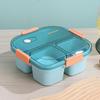 1 Set Reusable Lunch Container Easy to Clean Lunch Box Fresh-Keeping Meal Preservation with Air Vent Bento Organizer