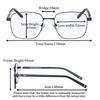 SHINU Blue Light Blocking Progressive Reading Glasses Men Multifocal Lens Small Size 134mm