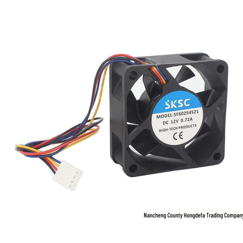 DC12V Manual PWM Fan Speed Controller with Switch, 4-Wire, Noise Reduction, 3A