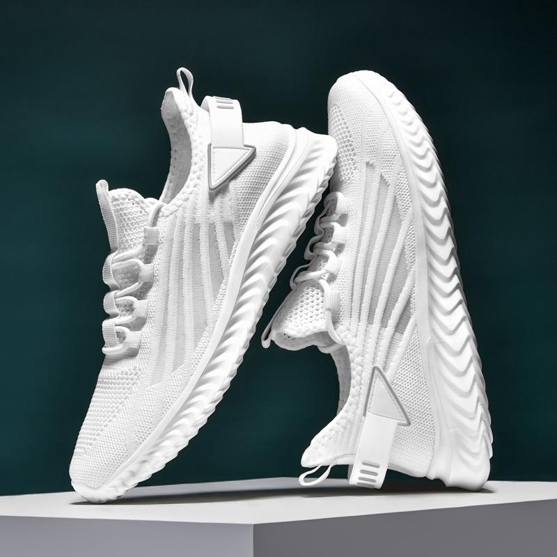 2022 White Men'S Sneakers Summer Newest High Quality Shoes For Men Mesh Breathable Tennis Masculino Zapatillas Hombre Dropshipping