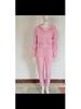 2025 Spring Women's Solid Color Hoodie & Casual Sport Pants 3-Piece Set