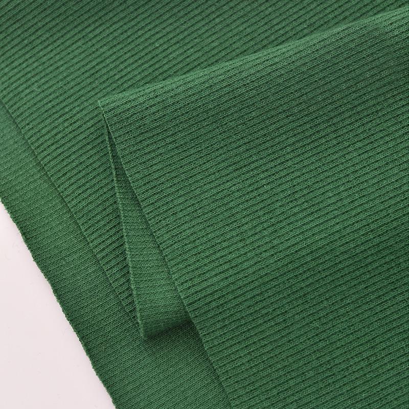 Tecido Canelado Algodão Elastano Tricô Elástico Punho Cós Perna Braços Moletom Parte Inferior Camiseta Tops Acabamento Canelado Jersey Tecido Canelado