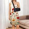 Sleeveless Round Neck Floral Print Dress with Side Slit for Women Casual Comfortable Soft Material Summer Wear