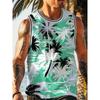 3D Printed Retro Geometry Tank Tops For Man Colorful Splicing Pattern Tees Summer Casual Vest Oversized Sports Street Tank Top