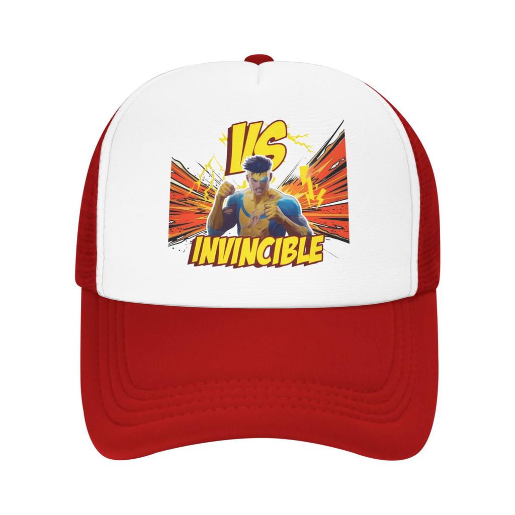 Invincibles VS Vintage Poster Sun Hats Summer Fashion Mesh Hip Hop Hats Breathable Design Baseball Caps Gift
