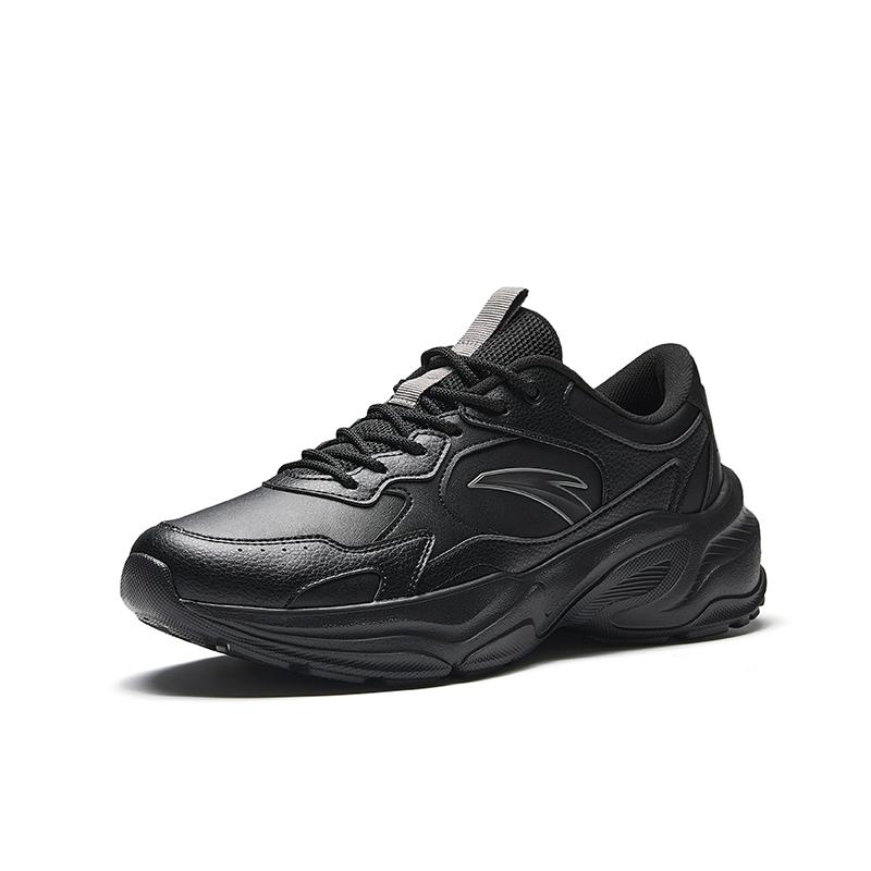 Anta Little Millennium Trendy Comfortable Wear-Resistant Breathable Low-Top Casual Shoes Men Casual Shoes Black 912538826-4