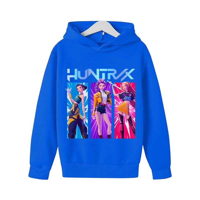 Children's Clothing KPop Devil Hunter Fashionable Cute Sweatshirt Girls' New Movie Sports Hoodie K-Pop Devil Hunter Casual Top