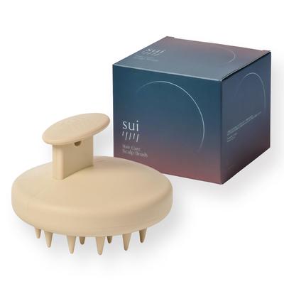 Sui Szampon do skóry głowy Head Spa Skóra głowy Pory Skóra głowy Unisex Szczotka, Szczotka, Masażer, Silikon, Oczyszczanie, (MOKKA)