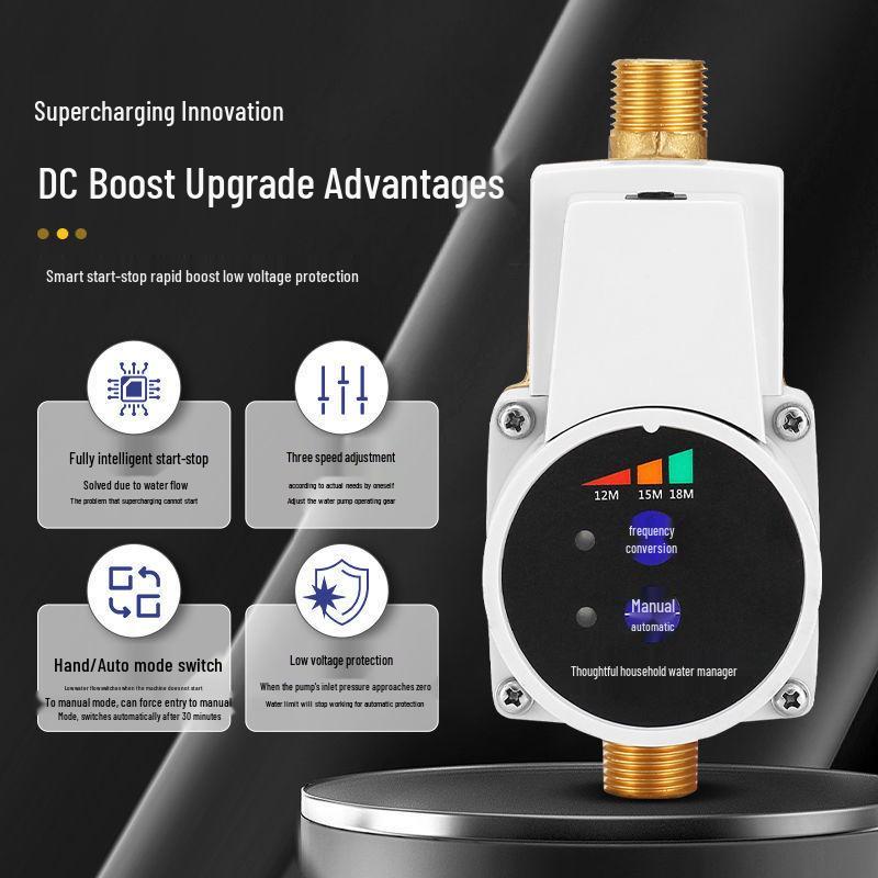 24V Intelligent Automatic Bathroom Booster Pump for Solar Showers - High Temp Resistant