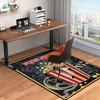 1PC Custom Name Movie Night Popcorn Party Theme Floor Mat Ideal for Living Room, Game Rooms, Office, Bedroom Floor Mat Playful Design