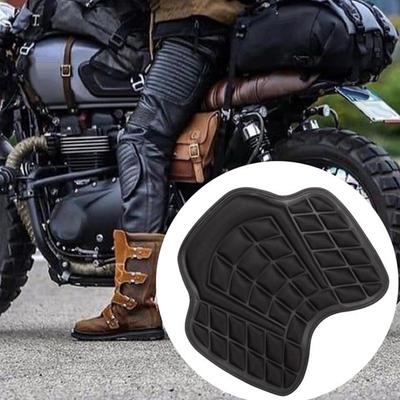 Coussin de siège de moto en mousse Tapis de siège de moto Coussin respirant absorbant les chocs Support ergonomique épais Antidérapant Pour la conduite