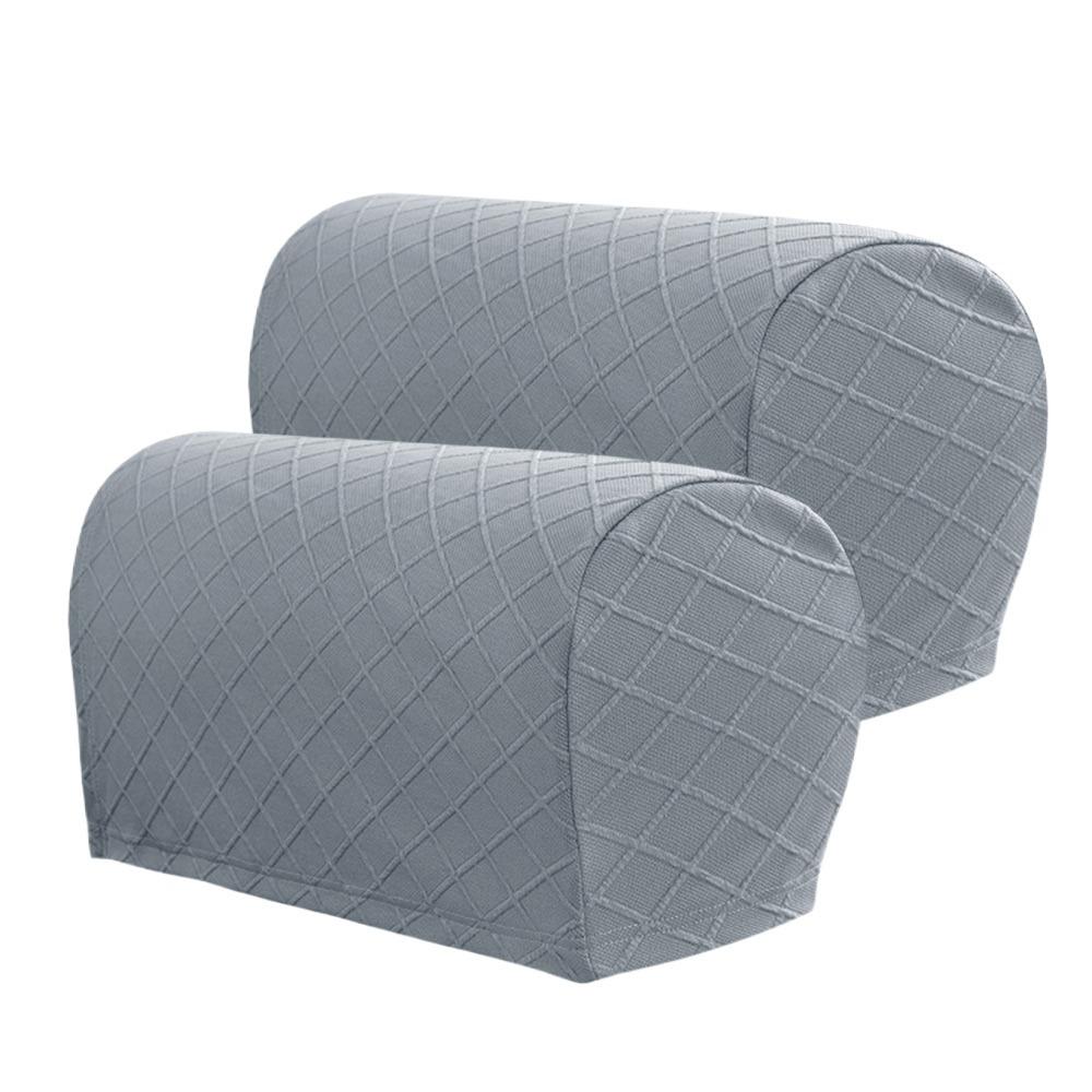 2PCS Home & Living Stretch Rhombus Armrest Covers Furniture Removable Sofa Cover Solid Stretchy Couch Arm Protector Sofa
