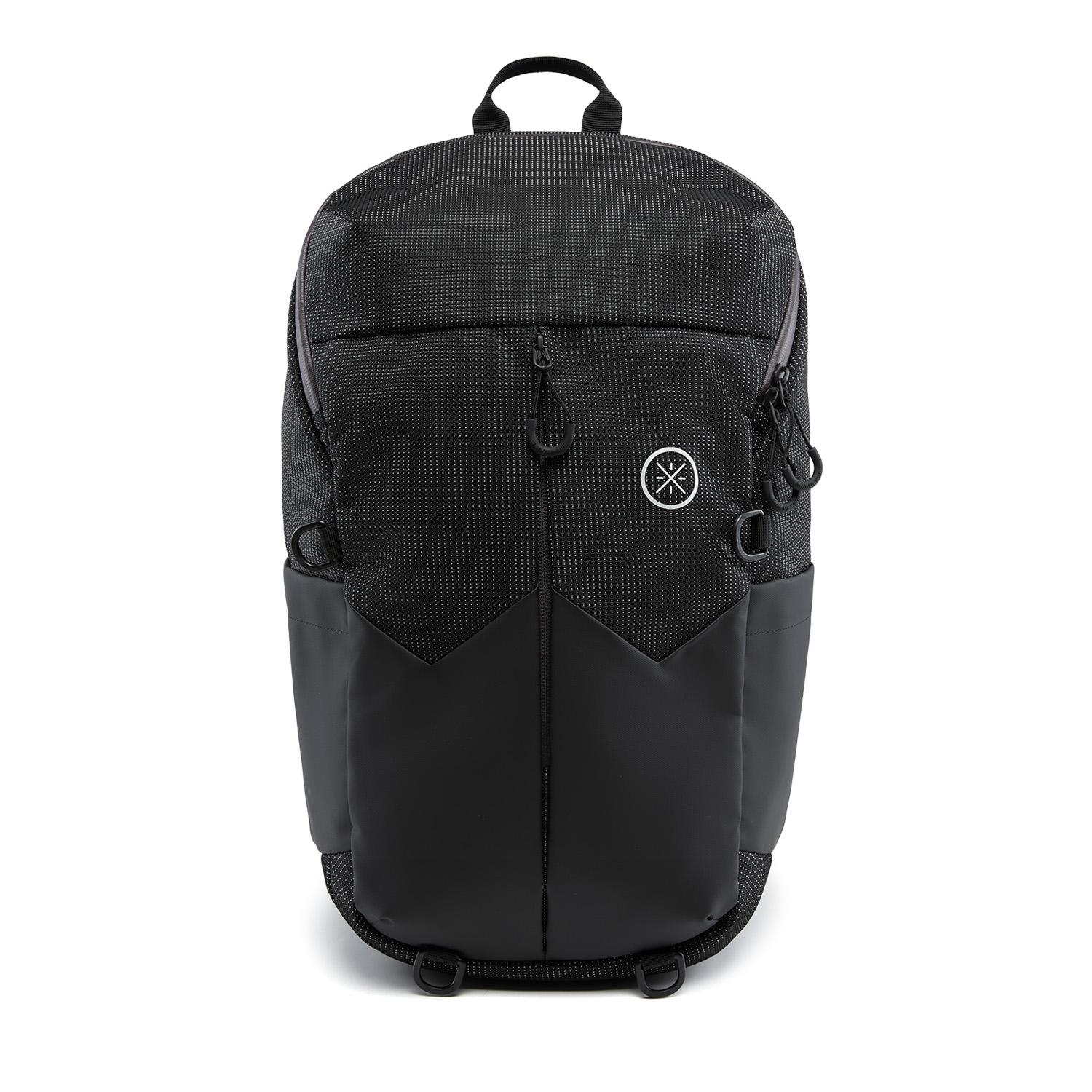 Li Ning Wade Lifestyle Series 23L Simple Large Capacity Polyester Backpack Unisex Backpack Black ABSW051-1 Black