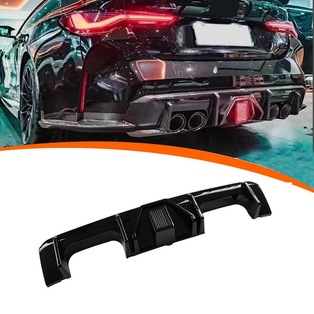 Compatible Rear Diffuser Tail Lip Body Kit with Light for BMW M3/M4 G80/G82 (2020)