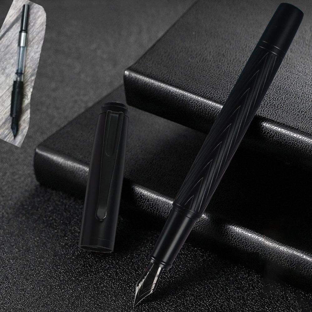 0.5mm Nib Fountain Pen Titanium Metal Writing Pens Ink Pen Fountain Writing Supplies Fountain Pen Titanium
