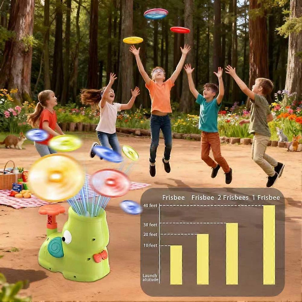 Stomp Flying Disc Launcher Toys,Outdoor Flying Disc Launcher Toy Games, Outside Yard Activities Toy