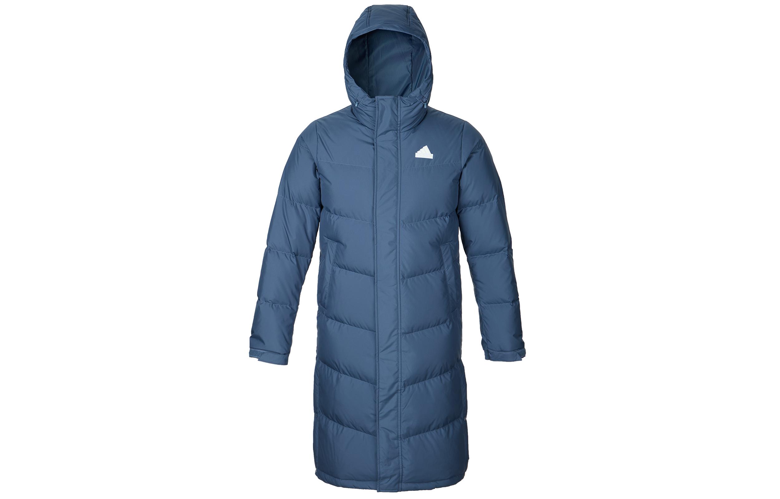 Adidas Sportlife Down Jacket Unisex Gray Blue/White KQ5536 S