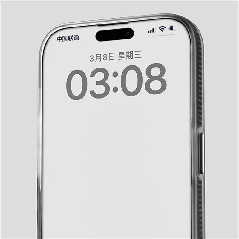 Geometrische Streifen Kabelloses Laden Magsafe-Hülle für iPhone 13 14pro 16 15Pro 14pro max Scrub Anti-Fall-Stoßfänger iPhone 16-Abdeckung