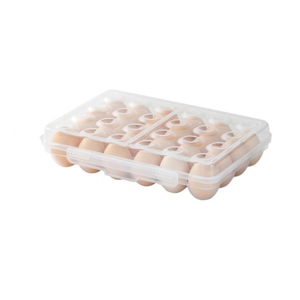 Plastic Refrigerator Egg Organizer 6/15/24 Grids Eggs Case Multipurpose Egg Protector  for Kitchen