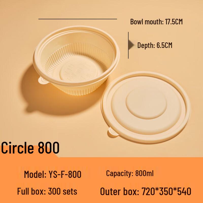 Eco-Friendly Corn Starch Disposable Takeaway Bowl