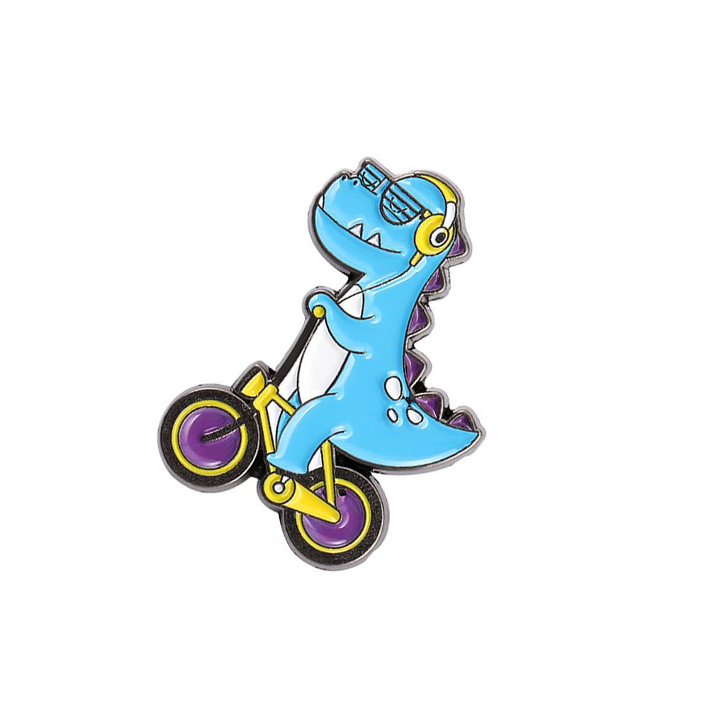 Spille Cartoni Animati Sportive Dinosauri Multicolore Estetiche Divertenti Smalto Spille da Bavero Distintivo Ragazzi Ragazze per Abbigliamento Cappelli