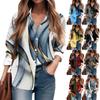 Damen Hemd Bluse Bedruckt Knopf Langarm Casual Basic Hemdkragen Normal Oberteil