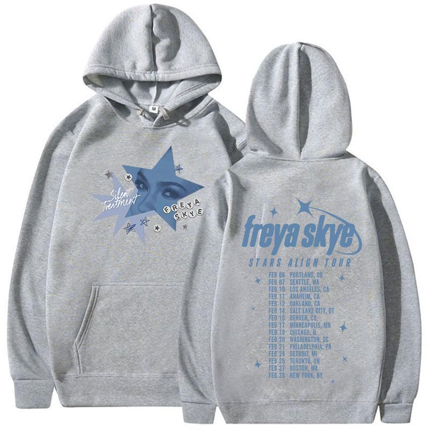 Freya Skye Stars Align Tour Hoodie Men Women Fashion High Quality Fashion Soft Sweatshirt Retro Oversized Long Sleeve Hoody